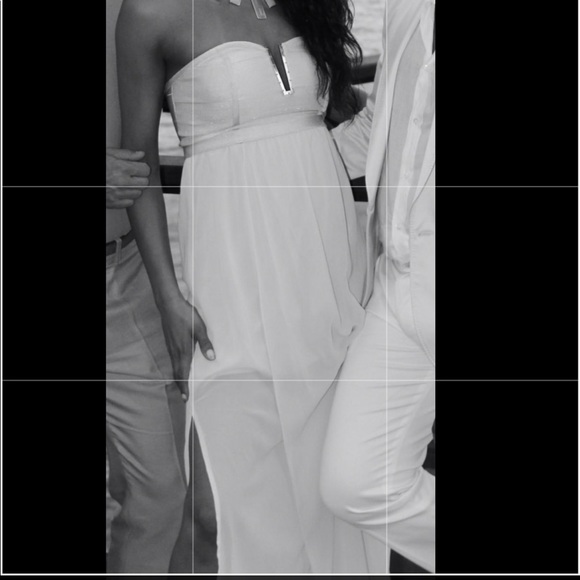 Peach strapless maxi dress - Picture 3 of 3